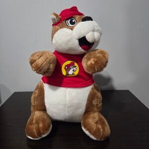 Buc-ee's Plush Beaver in‎ Red Shirt and Hat Stuffed Animal Toy Souvenir 11"
